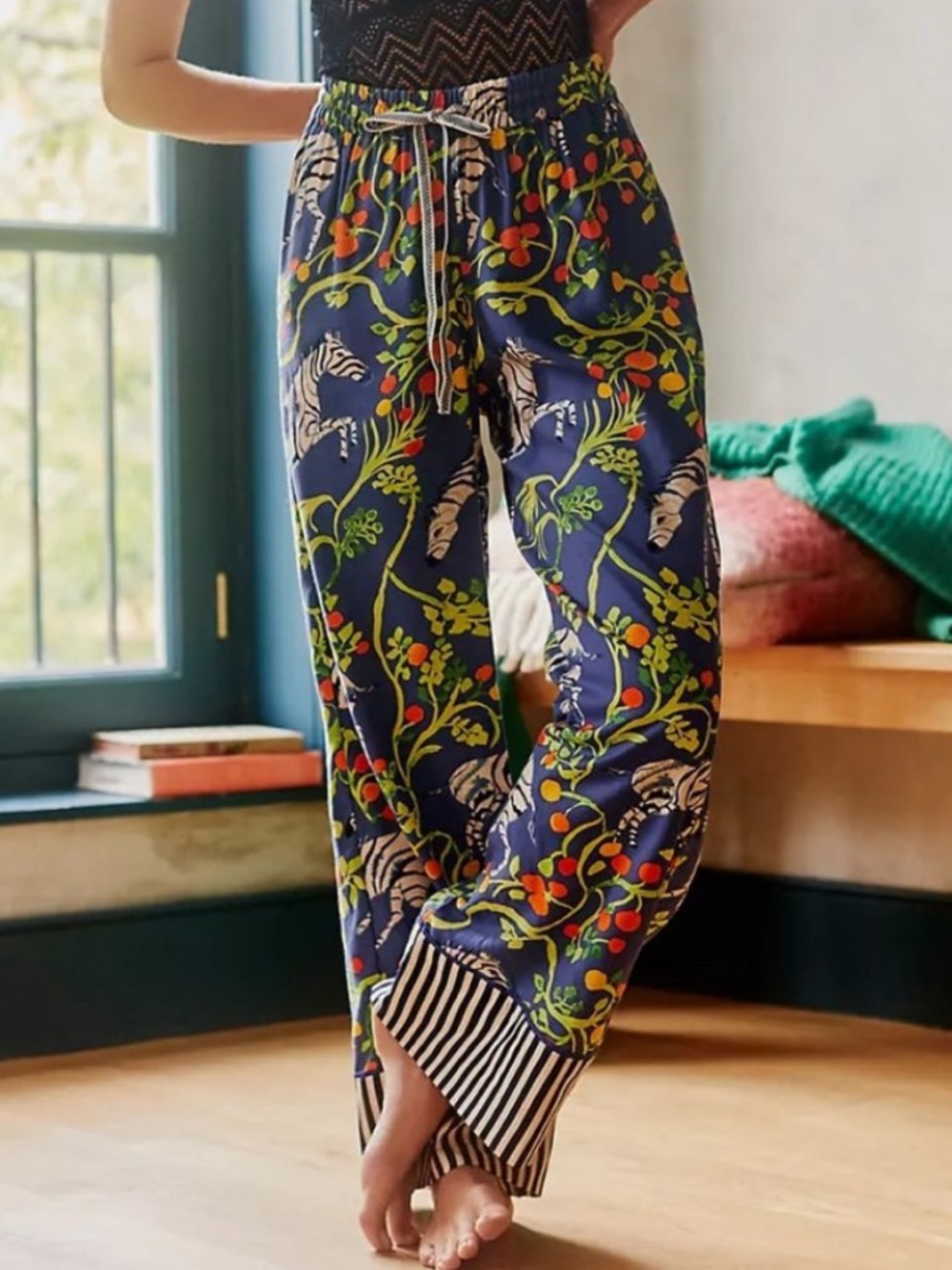 Olivia WendelxAnthro Zebra Orange Pajama Pants